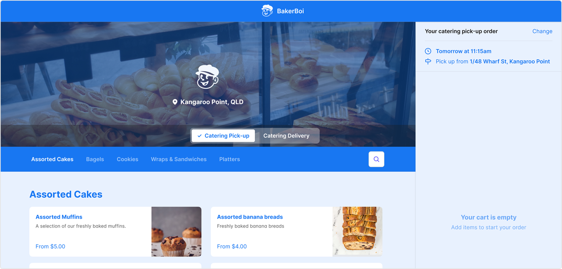 Catering Marketing Mockup - Storefront